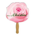 Flower Digital Sandwiched Fan w/ Wood Stick